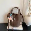 Bolso Versátil de Lujo Ligero para Mujer, Bolso tipo Cesta para el Trabajo y los Viajes Diarios, Bolso de Hombro y Cruzado de Gran Capacidad, Bolso tipo Cubo de Moda para Mujer