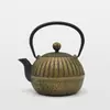 Sala de Modelos Casa de Té Estante Antiguo Juego de Té Decoración Suave Estilo Chino Nuevo Tetera Pequeña Creativa Olla de Hierro Fundido Adornos para Sala de Té