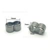Cordón de 5 mm con hebilla ajustable de 8 palabras, disponible en plata, de metal, para teléfono móvil, accesorios para prendas de vestir.