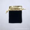 Fabricante de Bolsa de Terciopelo Negra Multitalla Bolsa de Tela Pequeña Bolsa de Embalaje Bolsa de Tela con Cordón para Joyería Bolsa de Almacenamiento