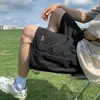 Bermuda Paratrooper Roxa de Secagem Rápida para Mulheres e Homens, Calça de Cinco Pontos para Esportes de Verão e Lazer de Casal, Calça de Seda Gelada Lisa, Moderna