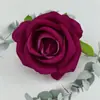 Novo Produto Transfronteiriço: Cabeças de Flores de Rosa Artificiais, Rosas de Veludo com Pérolas, Decoração de Parede de Flores para Salão de Casamento, Cabeças de Flores Artificiais, Adereços de Fotografia