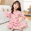 Conjunto de Ropa Interior de Algodón para Niños Ropa y Pantalones de Otoño para Niños 100% Algodón Pijamas para Niñas Pequeñas Ropa Térmica de Algodón para Niños Mayores Ropa para el Hogar
