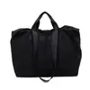 Bolsa Leve Expansível para Viagem de Curta Distância, para o Trabalho e Viagens de Negócios, Bolsa de Armazenamento de Bagagem de Mão de Grande Capacidade, Bolsa de Ombro Fitness de Cor Sólida