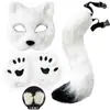 Cosplay Orejas de Gato Aro para el Cabello Accesorios de Cola de Gato Hechos a Mano Lindo Gato Madre Animal Oreja Accesorios para el Cabello Accesorios de Cola de Animal Traje