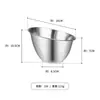 Acero inoxidable estilo coreano cuenco biselado para lechuga cubo para frutas y verduras ensaladera cuenco de cocina comercial restaurante hot pot cuenco para condimentos