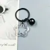 Chaveiro Anel de Livro Sino Estrela Pentágono Colorido Transparente Figura de Miçangas Perler Artesanal Feito à Mão Pingente Acessórios de Joia