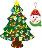 Venta Directa Transfronteriza Más Vendido Árbol de Navidad de Fieltro DIY Árbol de Navidad de Dibujos Animados de Fieltro para Niños Decoraciones Festivas Venta al por Mayor