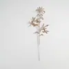 Nuevos Accesorios Navideños de Polvo de Oro Simulado Recortes de Astas Adornos de Decoración Navideña Arreglo Festivo Hojas de Polvo de Oro