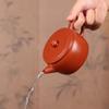 Tetera de Arcilla Púrpura Yixing, Hecha a Mano Pura, Diseño de Piel de Naranja, Tetera Hanwa, Portátil y Giratoria, Gran Capacidad, Tetera Fengming, Olla Doméstica para Preparar Té B8
