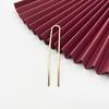 Cobre Puro Antigo Acessório de Cabeça Grampo de Cabelo em Forma de U Galvanoplastia Acessório de Cabeça para Noiva Grampo Tipo Arco diy Grampo de Cabelo Hanfu Flor de Enrolar Niang Grampo Passo a Passo