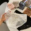 Bell~Calcinhas de Cetim Sexy para Mulheres, Cintura Baixa Renda Puro Desejo Respirável Vazada Tentadoras, Antibacteriana para Meninas