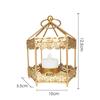 Decorações para jantar à luz de velas em casa pequenos enfeites Candelabro nórdico transfronteiriço Candelabro hexagonal de aromaterapia portátil