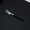 Cubiertos de Acero Inoxidable Transfronterizos con Mango de Madera Imitación Cuchillo para Bistec, Tenedor, Cuchara, Cuchara y Tenedor de Postre, Vajilla con Grano de Madera Juego de 5 Piezas al por Mayor