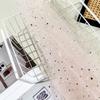 Hilo Listo para Usar con Estrellas y Lunas, Empaque de Regalo, Decoración con Lámina Dorada y Plateada, Tela para Manualidades DIY Hecha a Mano al por Mayor