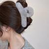 Novo Presilha de Cabelo de Pelúcia Grande Grampo de Cabelo Acessório de Cabelo para Mulheres 2025 Parte de Trás da Cabeça Presilha Tubarão de Alta Qualidade Elegante Outono e Inverno
