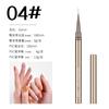 Cabo de caneta profissional para nail art ultra-fino ultra-longo ultra-fino alta qualidade longo e curto caneta Gouline pintura de cor flor cabo