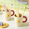 Vaso para cepillo de dientes para niños y parejas, vaso de dibujos animados lindo y creativo, vaso para enjuague bucal, vaso de plástico para cepillo de dientes de aspecto atractivo para el hogar, vaso para lavar