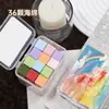 Mini Bloco de Tofu Esponja Ferramenta para Nail Art Blush Gradiente Unha Pinça de Garra Metálica Ferramenta para Unha