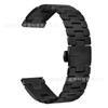 Compatible con Fitbit Versa/Versa2/Lite H Tipo Correa de acero inoxidable Hebilla de mariposa Correa de acero Correa de reloj