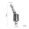 Biela de lote de vento de 360 graus Seção de lote de vento 1/2 chave elétrica alça hexagonal para biela de conversão de manga de cabeça quadrada
