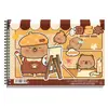 Livro de Desenho Capivara Kaba Urso Jardim de Infância Espiral Espessado A4 Livro de Desenho em Branco para Alunos do Primeiro Ano do Ensino Fundamental