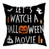 Funda de almohada de Halloween nueva transfronteriza de Amazon decoración navideña para el hogar cojín de mesita de noche sofá sala de estar funda de cojín