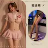 Lencería Sexy, Falda Corta Atractiva, Atuendo de Enfermera Puro, Uniforme de Cama, Conjunto de Falda Corta Provocativa, Pieza Única Envío Directo