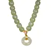 Pulsera Hebilla de Paz para Mujer, Hebilla Doble Felicidad, Pulsera Estilo Chino Nuevo, Retro, Sencilla, Elegante, Estilo Lujo Ligero Joyería de Mano al por Mayor