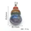 Cristal Natural Amatista Jade Piedra Colorida Gema Natural Empalme Artesanía Colgante Adornos Suministro Transfronterizo