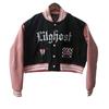Uniforme de Béisbol Personalizado Otoño e Invierno Acolchado Lana Mangas de Cuero Bordado de Industria Pesada Retro Americano Holgado Chaqueta de Béisbol