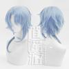Peluca Cosplay Genshin Impact Yae Miko Arataki Itto Azul Claro Realista Bob Estilo Anime Trendy