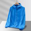 Ropa tejida transpirable con protección solar UPF50+ 2025 para hombres y mujeres, Chaqueta individual de color liso con logotipo impreso, Ropa de protección solar para hombres y mujeres, Mismo estilo