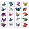 Pegatinas de Tatuaje Estéreo 3D Nuevas Transfronterizas con Flores de Rosa y Mariposas, Pegatinas de Tatuaje Temporales Frescas y Sexys para Tobillos y Clavículas