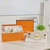 Venta Directa Transfronteriza de Tazas y Platillos de Café de Lujo Exquisitos Caballo Rojo y Caballo Amarillo de Aijia, Tazas de Cerámica, Recuerdos de Boda, Regalos