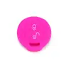 Aplicável a Volkswagen chave redonda reta de 2 botões antifurto estojo de chave criativo personalizado silicone capa de chave atacado de fábrica