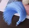 16cm de Alto Gama Flecos de Borla Puramente Hechos a Mano Accesorios para Joyería DIY Nudo Chino Cinta de Seda Artificial Círculo Borla Venta al Por Mayor