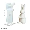 Molde de Resina de Coelho Minimalista Curativo Estilo Ins para Velas Aromáticas DIY, Gesso, Decoração de Mesa para Casa