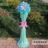 Columna de flores para pasillo de boda nuevo estilo arco de flores decoración de boda accesorios de decoración de pasillo columna de flores guía apertura de ceremonia de flores columna de flores de bienvenida