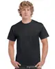 Camiseta en blanco de algodón peinado de 160 g en stock, impresión en lote mínimo de 50 piezas, logotipo al por mayor, sin decoloración, sin formación de bolitas