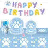 Nuevos Suministros para Fiesta de Patas de Perro Decoración de Cumpleaños Diseño de Fiesta Accesorios Platos de Papel Vasos de Papel Manteles Desechables Servilletas de Papel