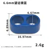 Hebilla ajustable de doble agujero de 5-10 mm, herraje para cordón de teléfono de aleación de zinc, tope de cordón, telescopio metálico de dos vías