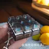 Chaveiro Testador de Teclado Mecânico com Nove Teclas e Luzes, Exercício para Ponta dos Dedos, Brinquedo de Apertar e Pressionar, Chave de Carro