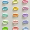 Novo Caderno com Furo Cogumelo Fivela de Folha Solta Botão de Plástico 28mm Fivela de Disco Colorida com Centro de Coração Recortado