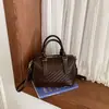 2026 Nova Bolsa de Mão de Outono Feminina Retrô Tecida Ombro Único Transversal Grande Capacidade Bolsa Almofada para o Dia a Dia