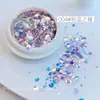 Ojo de Hada Decoraciones de Brillo para Uñas Tendencia Caliente de Internet Súper Brillante Colorido Poligonal Brillo Coreano Polvo de Brillo de Diamante Triturado