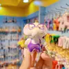 Chaveiro de elefante colorido galvanizado de celebridade da internet chaveiro de casal para homens e mulheres pendente de bolsa desenho animado presente requintado presente