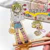 Suporte Acrílico Transparente Personalizado com Figura de Dupla Inserção, Mercadoria de Anime DIY, Decoração Criativa para Mesa