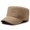 Nuevos Sombreros de Primavera y Otoño para Hombre con Cierre Completo y Bordado de Letras, Sombreros de Copa Plana para Uso Casual al Aire Libre, Sombreros Versátiles de Protección Solar