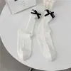 Calcetines Delgados de Primavera y Verano para Mujer Ins Calcetines de Mujer con Lazo Trendy Lolita Encaje Calcetines sin Costuras Calcetines Huecos de Amor